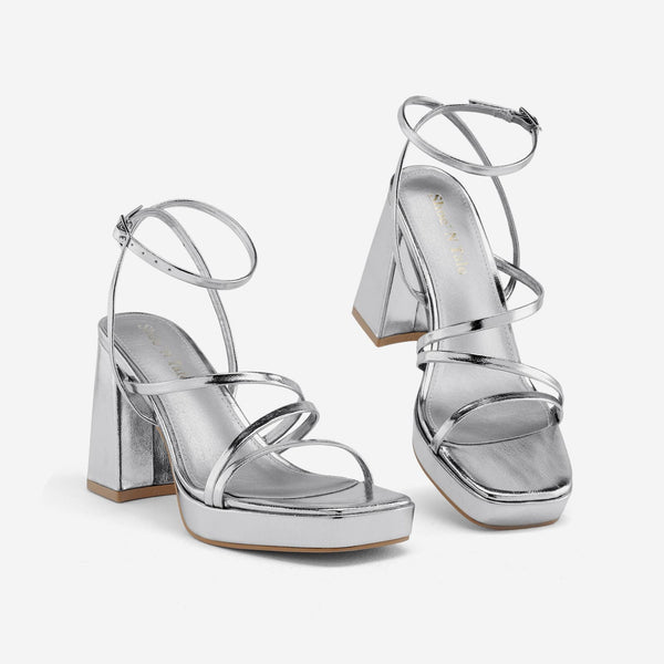 Strappy Platform Heels for Women