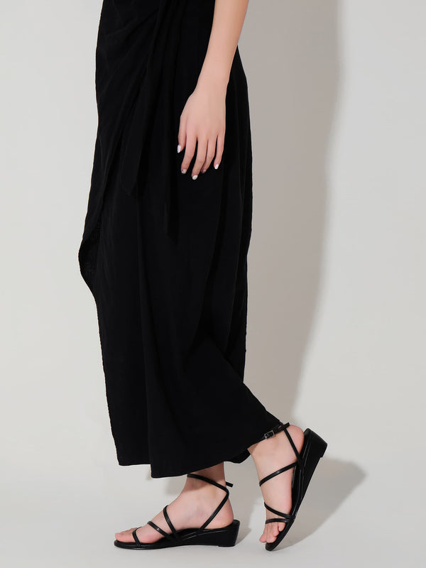 Strappy Ankle Wedge Sandals