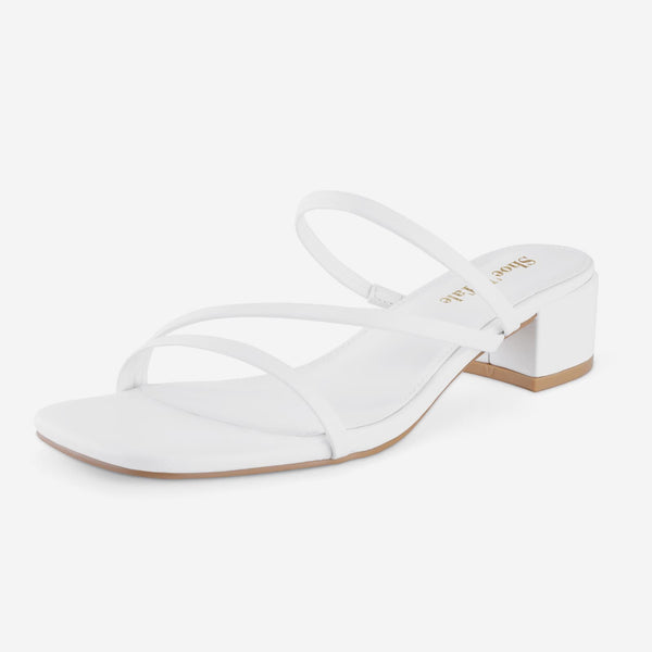 Low Square Toe Sandals