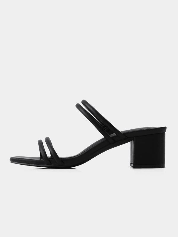 Women Low Block Strappy Heel