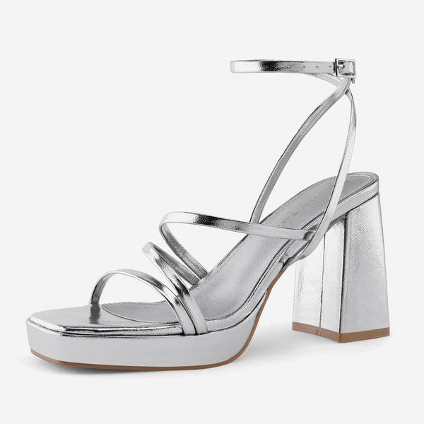 Strappy Platform Heels for Women