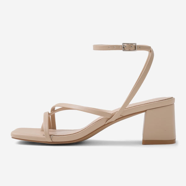 Ankle Strap Sauare Toe Sandals