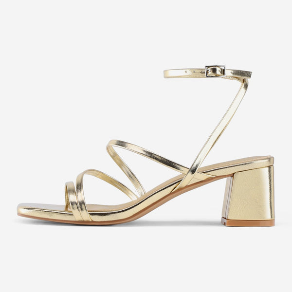Ankle Strap Low Heel Sandals