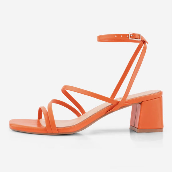 Ankle Strap Low Heel Sandals