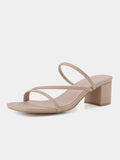 Women Low Chunky Block Heel