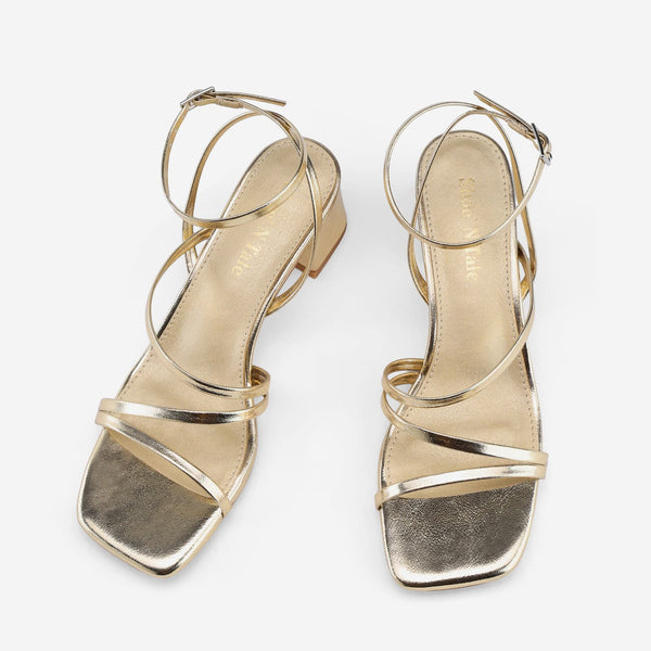 Ankle Strap Low Heel Sandals