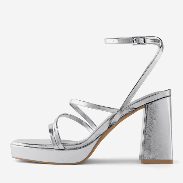 Strappy Platform Heels for Women