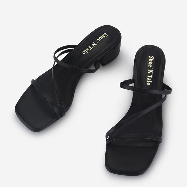 Low Square Toe Sandals