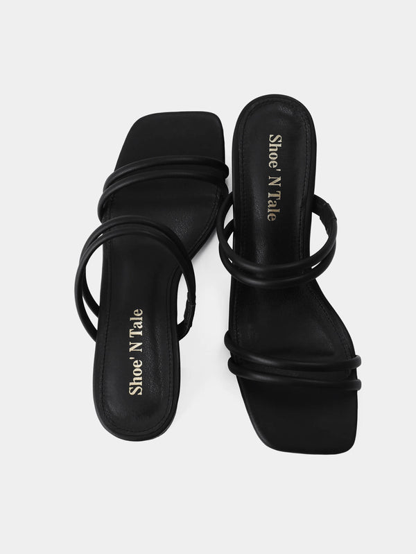 Women Low Block Strappy Heel