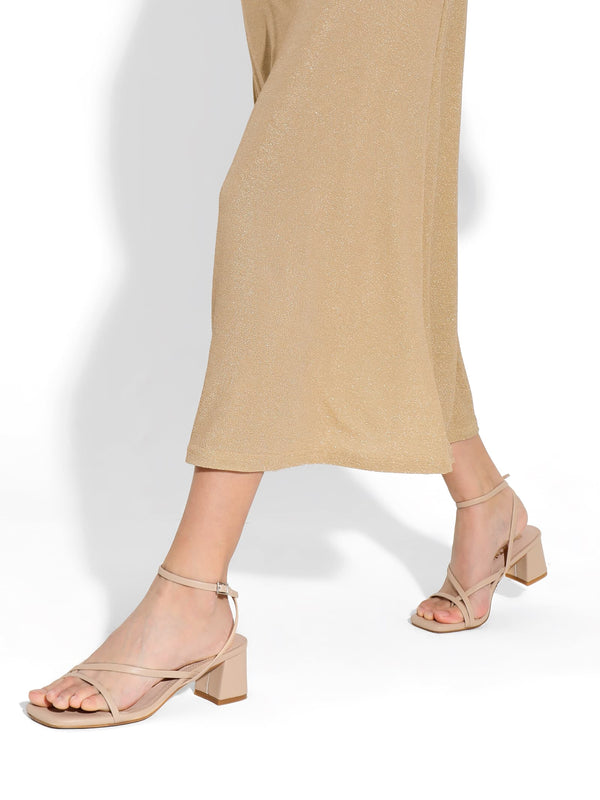Ankle Strap Sauare Toe Sandals