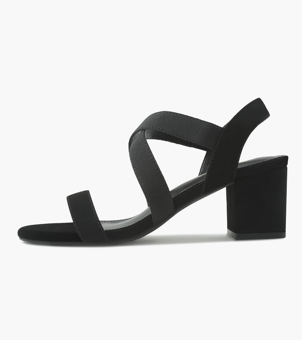 Chunky Block Strappy Heels