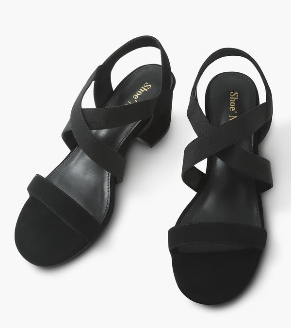 Chunky Block Strappy Heels