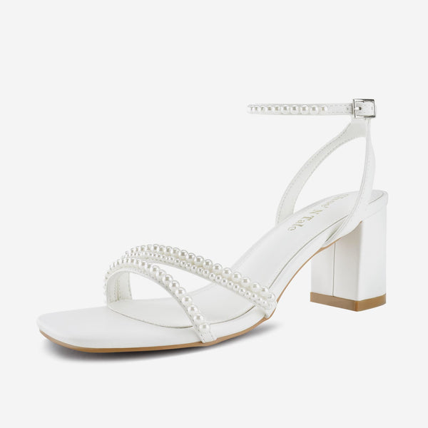 Women Square Toe Chunky Heels