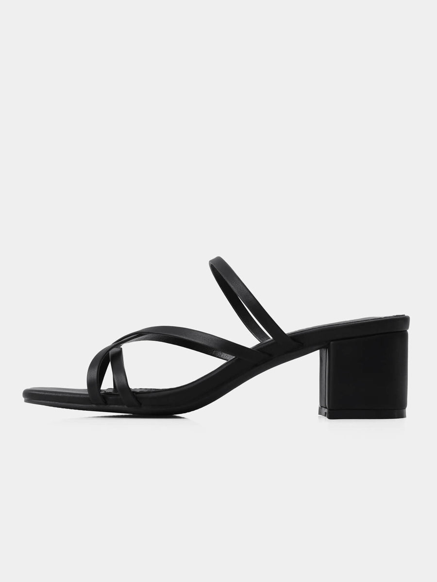 Lillie Crystal Dual-Strapped Block Heels by Badgley Mishcka