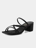 Women Slip On Strappy Heels