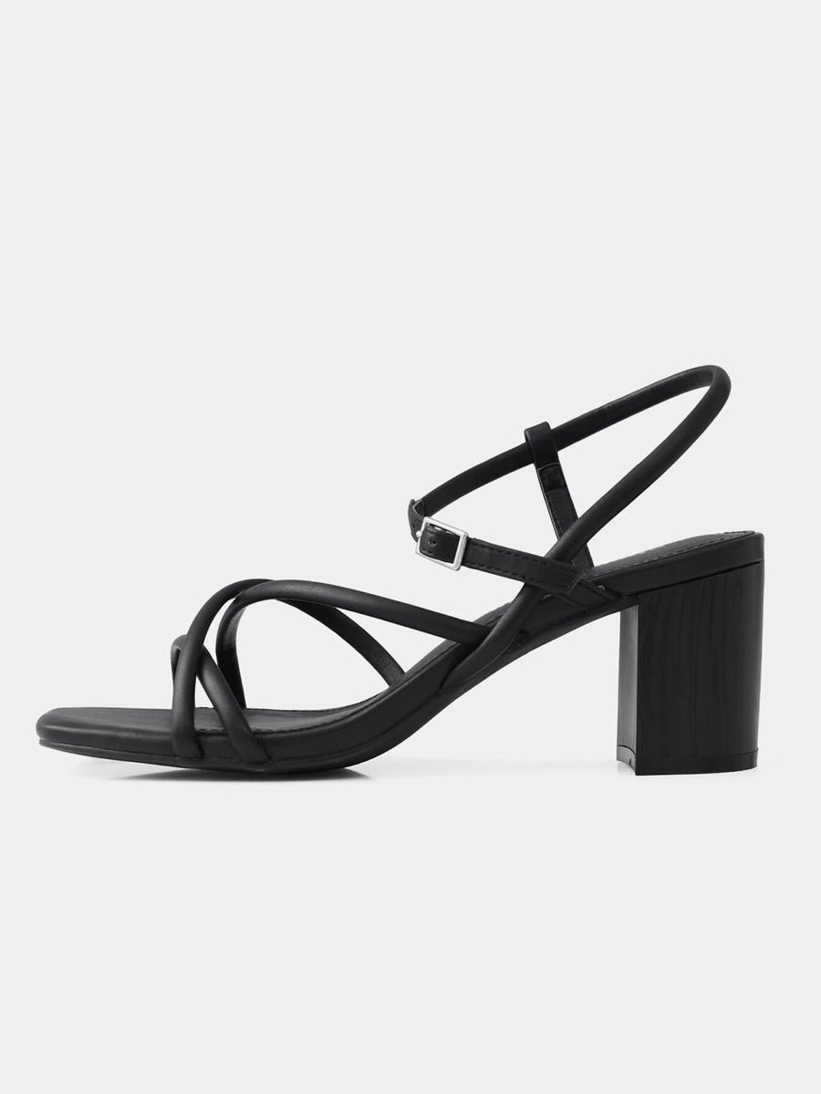 Strappy Ankle Buckle Sandals