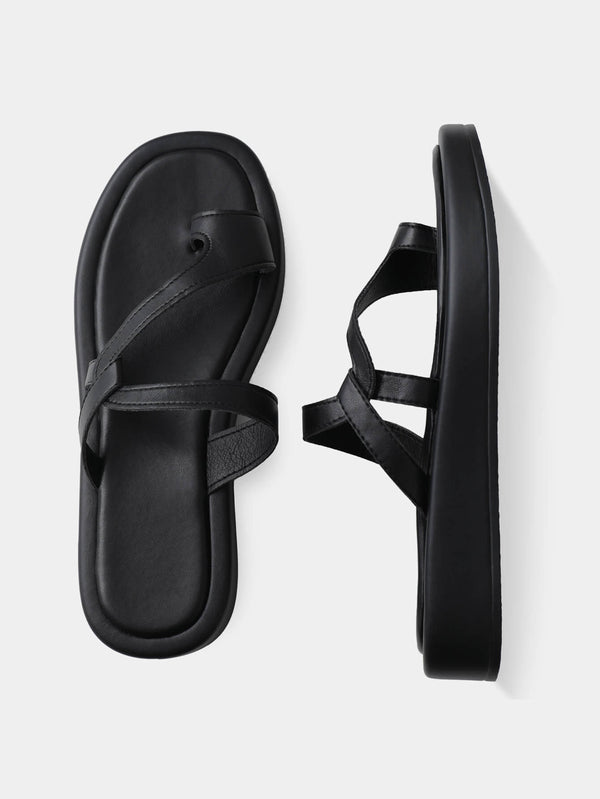 Criss-Cross Straps Flat Sandals