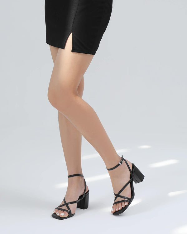 Women's Square Toe Heeled Sandals