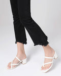 Women Low Block Slides Mules