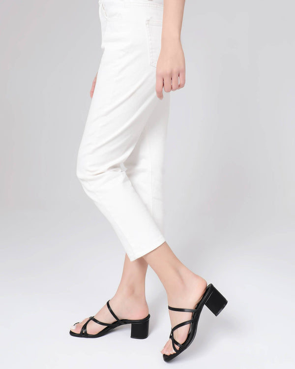 Women Slip On Strappy Heels