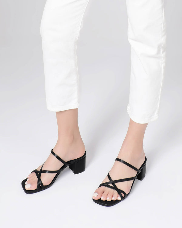 Women Slip On Strappy Heels