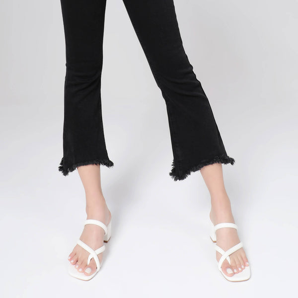 Women Low Block Slides Mules
