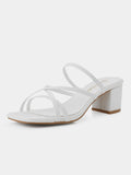 Women Slip On Strappy Heels