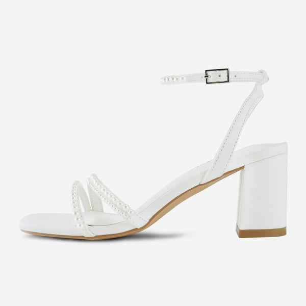 Women Square Toe Chunky Heels