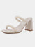 Pearl Chunky Heels for Women