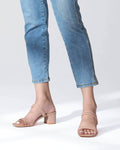 Women Low Block Strappy Heel