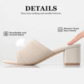 Women Knit Heeled Sandals