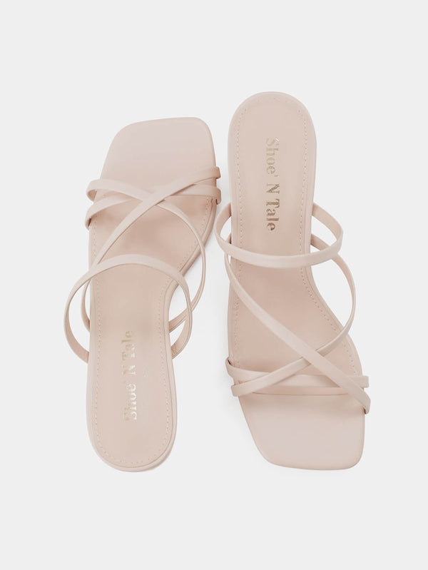Women Slip On Strappy Heel