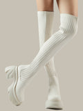 Sock Boots Round Toe for Women