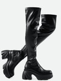 Sock Boots Round Toe for Women