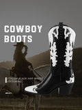 Women Pointed Toe Cowgirl Boots