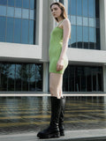 Women Low Heeled Mid Calf Boots