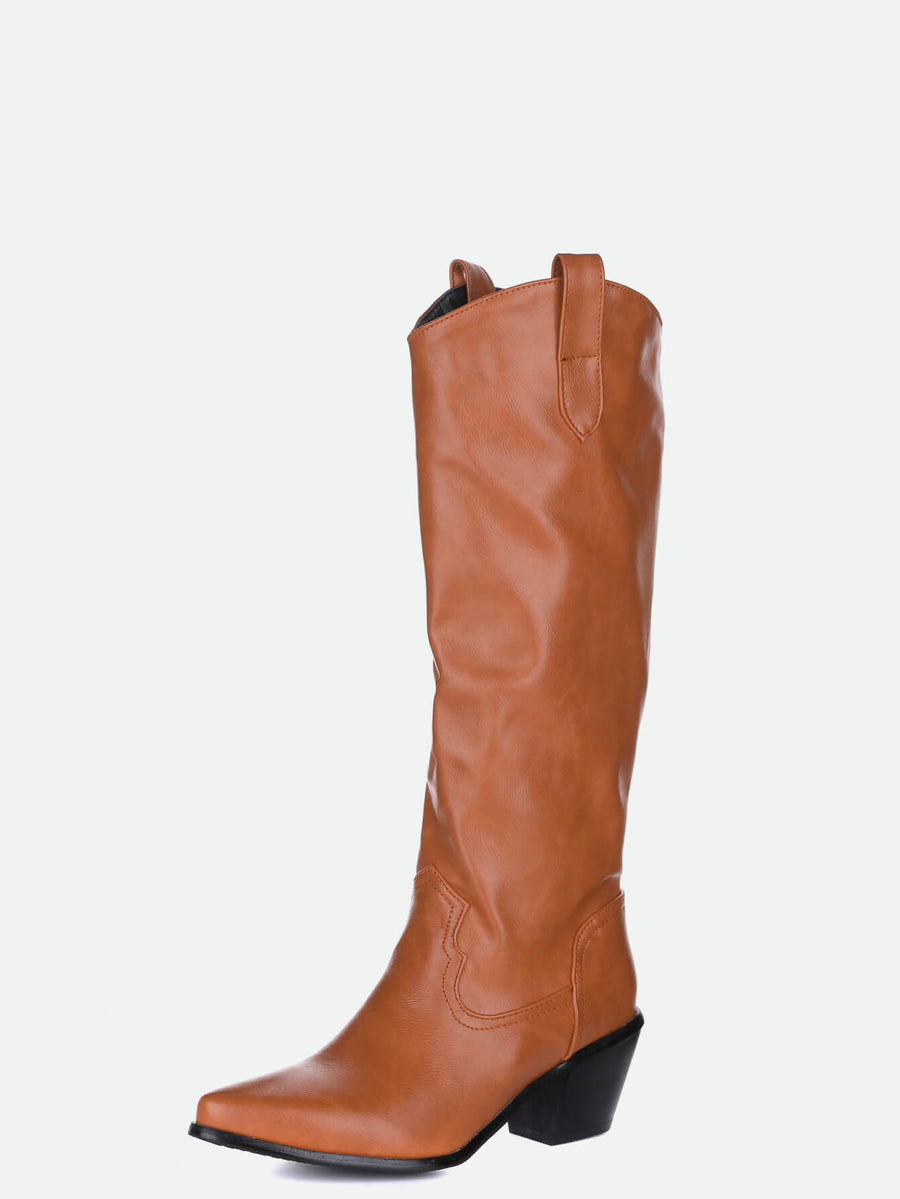 Women Cowgirl Mid Calf Boots