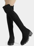 Women High Heeled Platform Boots