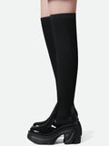 Sock Boots Round Toe for Women