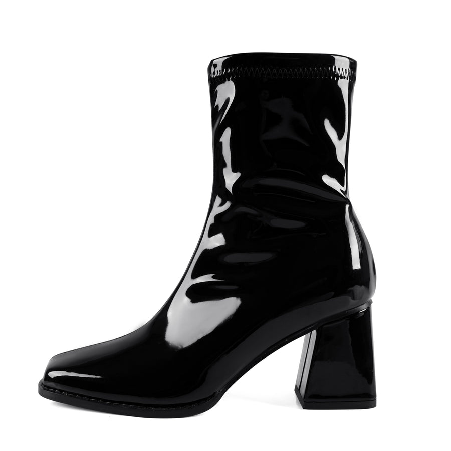 Chunky Block Heel Ankle Boots