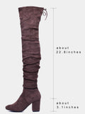 Slothful Thigh High Snow Boots