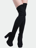 Chunky High Heel Platform Boots