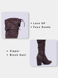 Slothful Thigh High Snow Boots