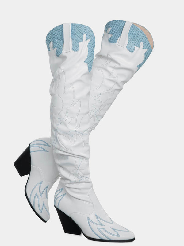 Women's Thigh High Cowgirl Boots