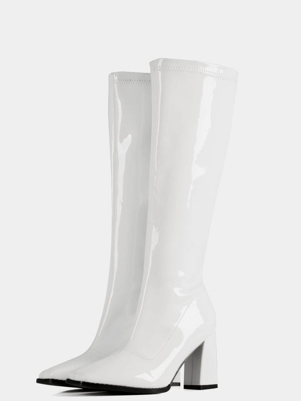 Go Go Boots Chunky Block Heels
