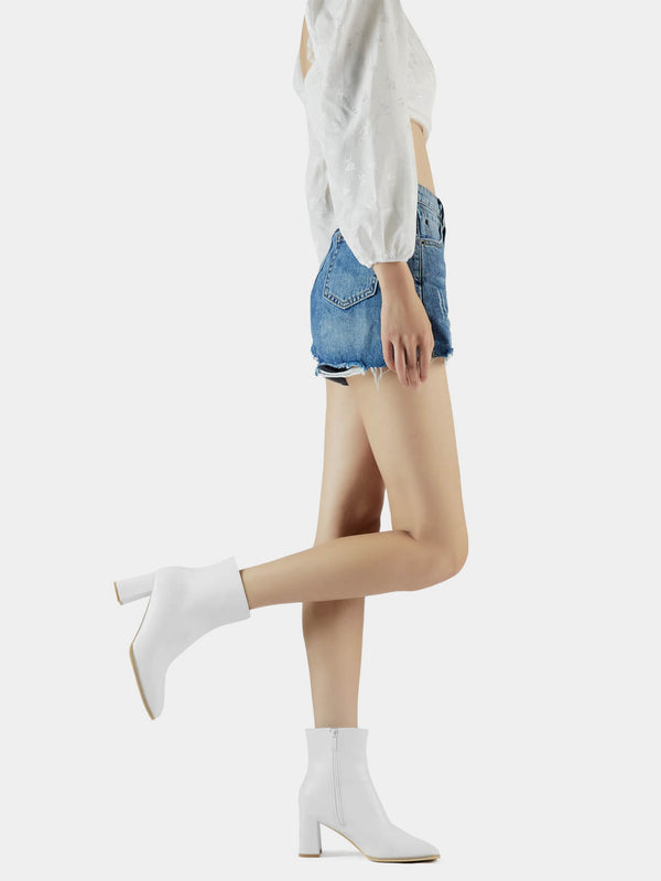 Women's Side Zipper Ankle Boots