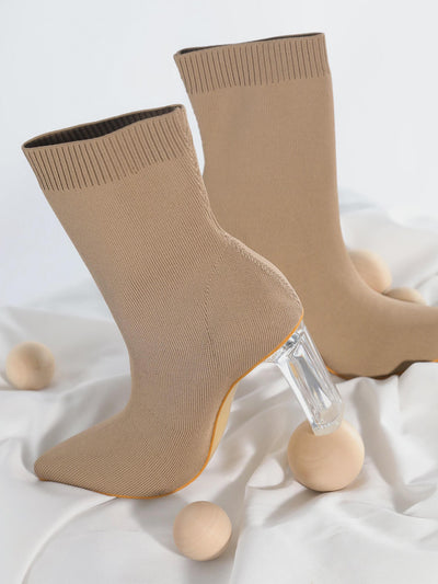 Women's Knit Sock Ankle Boots