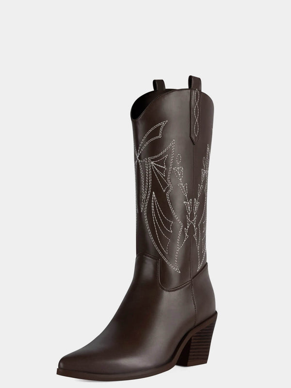 Embroidered Western Cowboy Boots