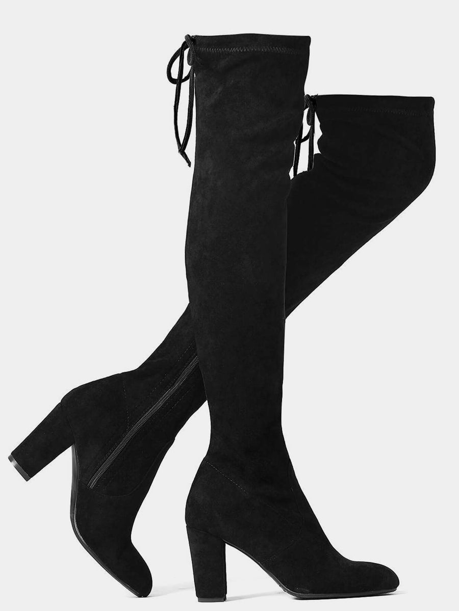 Women High Heel Back Zipper Boot