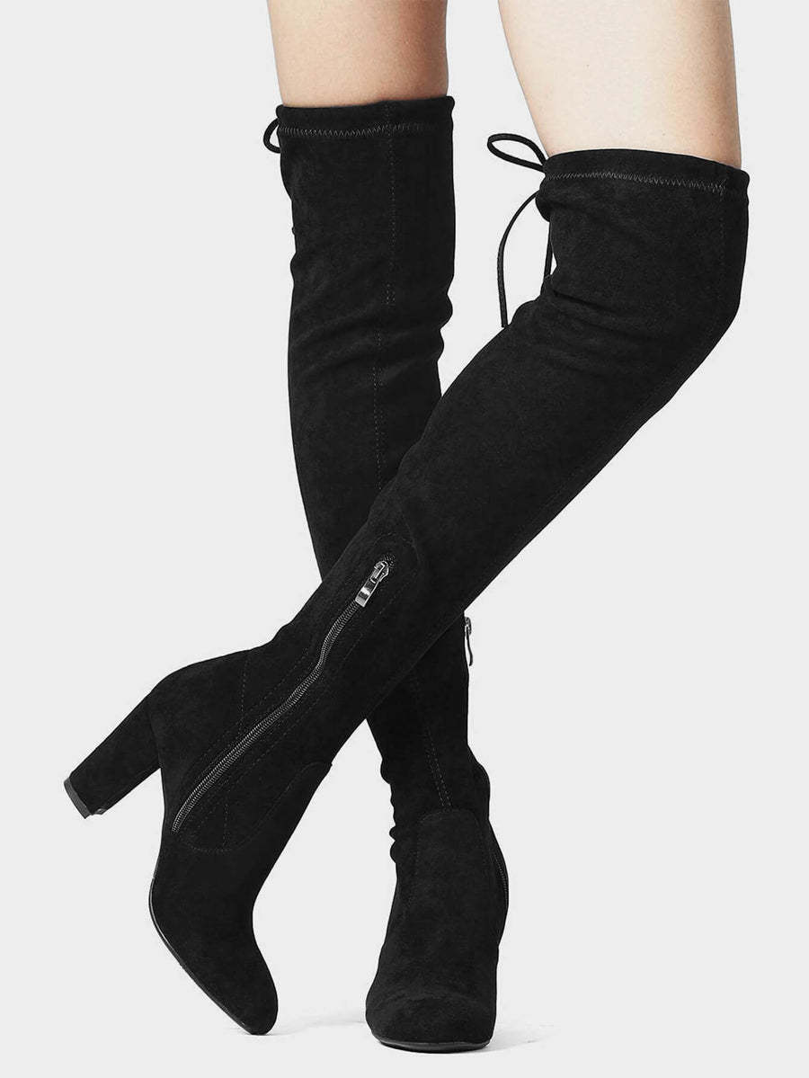 Women High Heel Back Zipper Boot